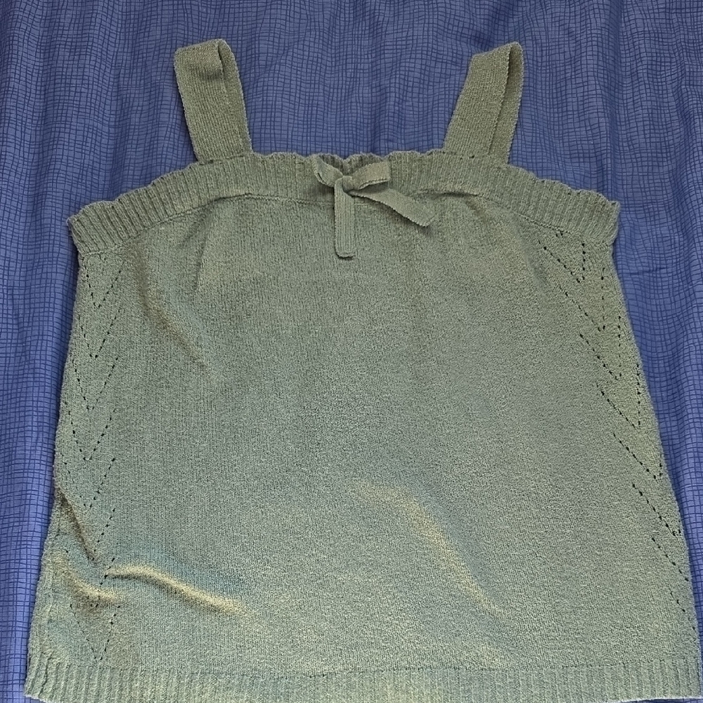 Elegant Olive Knit Camisole